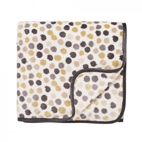 Anise Fleece Spot Throw By Helena Springfield in Charcoal Grey