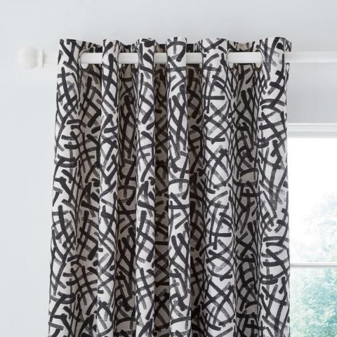 Anise Lined Curtains By Helena Springfield in Charcoal