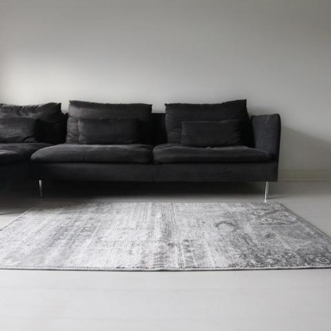 Aquarelle Panel Rugs in Silver