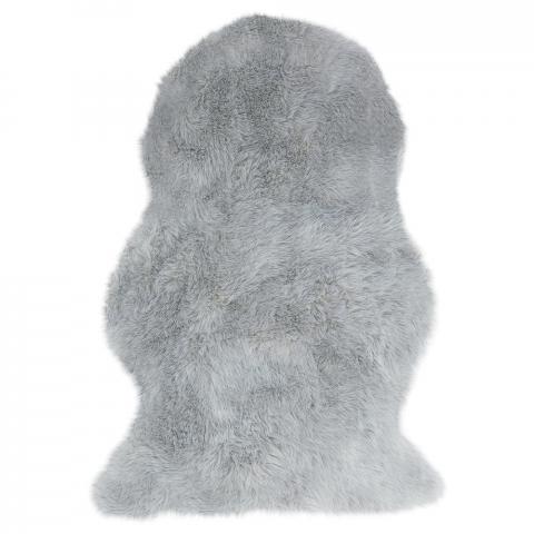 Auckland Luxury Faux Sheepskins in Silver