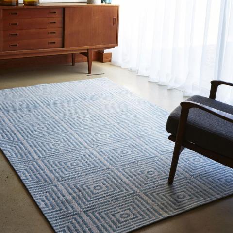Be Square Rugs BES02 Blue