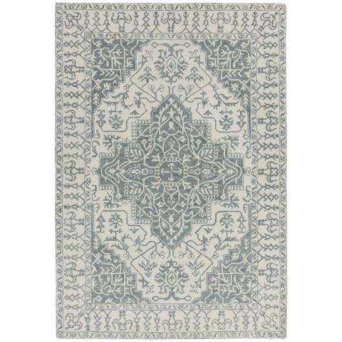 Bronte Rugs in Silver and Grey