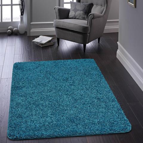 Buddy Washable Rugs in Teal
