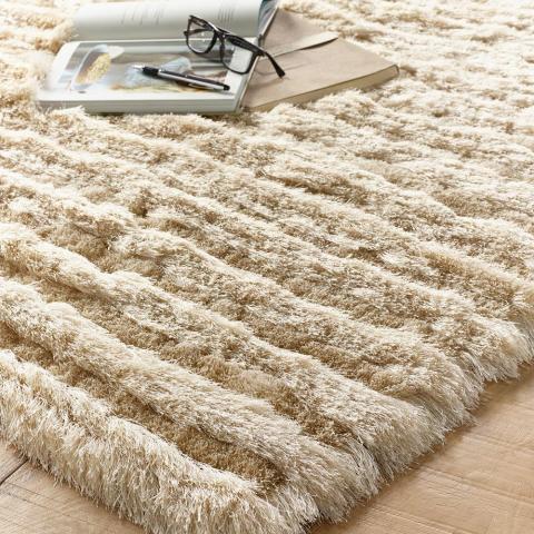 Carved Glamour Rugs in Natural