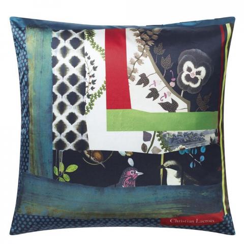 Christian Lacroix Pansy Patch Cushion in Crepuscule
