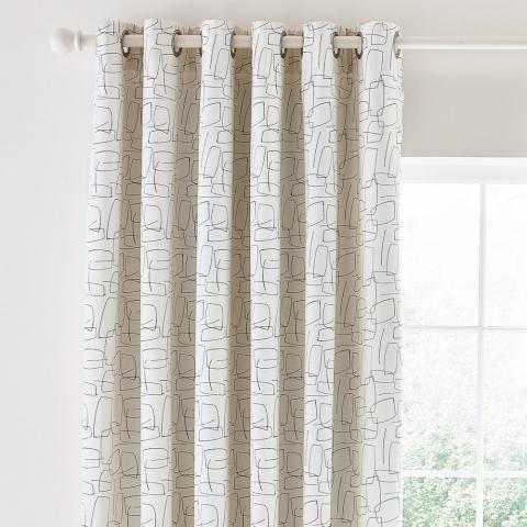 Composition Curtains By Scion in Putty