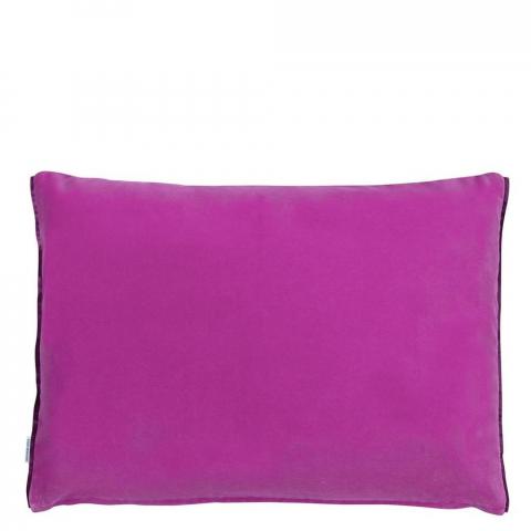 Designers Guild Cassia Plain Cushion in Magenta Pink