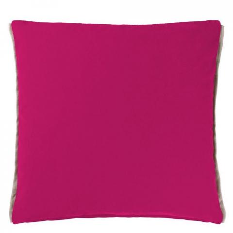Designers Guild Varese Plain Cushion in Magenta Pink