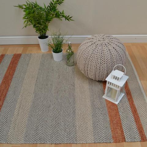 Fields Rugs in Coral