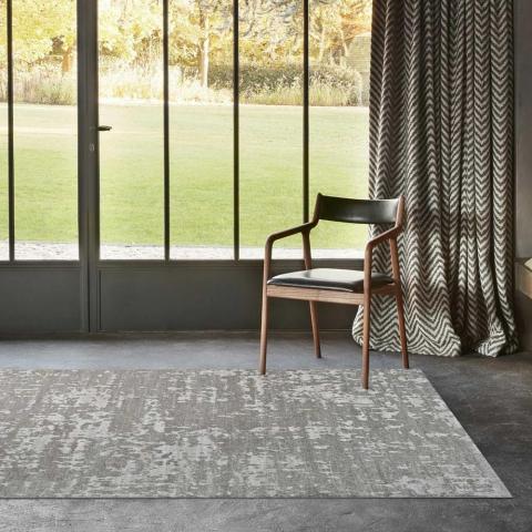 Geo Modern Abstract Textured Rugs in 410007 7121 Taupe Beige