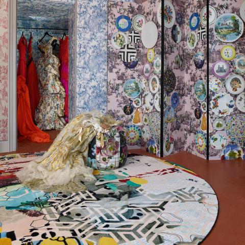 Grande Tour Tomette Circular rugs by Christian Lacroix