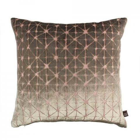 Jasper Geometric Cushion in Blush Mink
