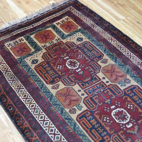 Kunya Hand Knotted Wool Rug in Multicolours