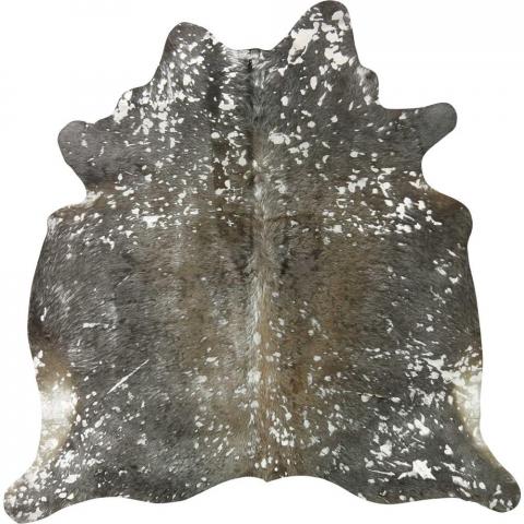 Metallic 14066 Medium Cowhide in Speckled Silver on Brown
