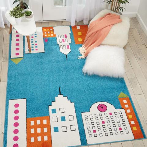 Miles DS201 Rugs in Blue by Nourison