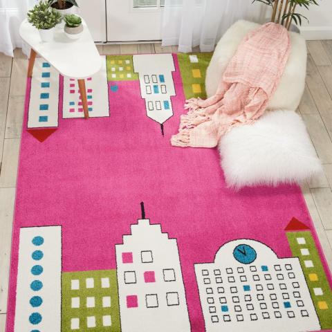 Miles DS201 Rugs in Pink by Nourison