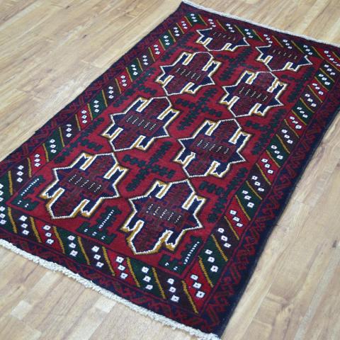 Napata Hand Knotted Wool Rug in Multicolours