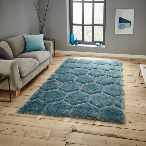 Noble House Rugs NH30782 in Blue and Grey
