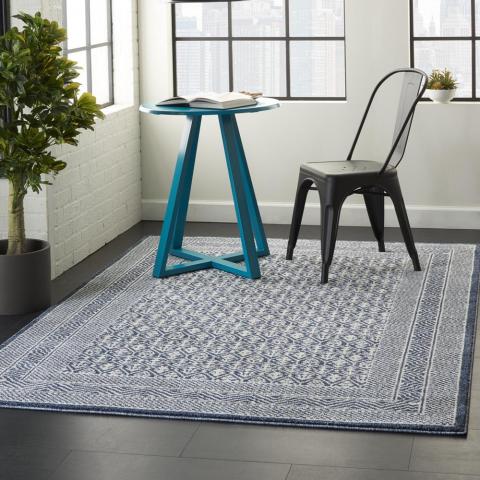 Palermo Rugs PMR01 in blue grey by Nourison