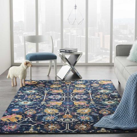 Passion Rugs PSN01 in Navy Blue