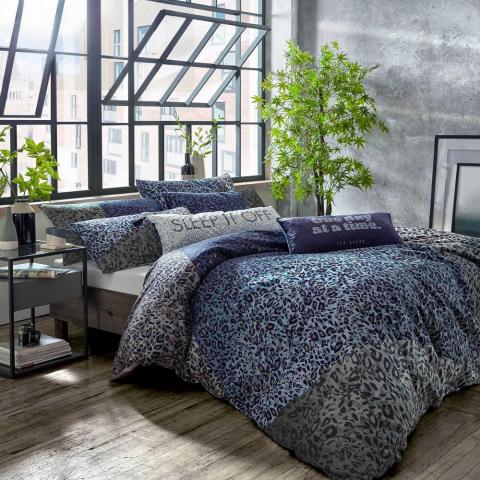 Prism Bedding and Pillowcase By Ted Baker in Twilight Blue