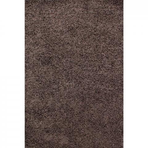 Retro Plain Shaggy Rugs in Charcoal