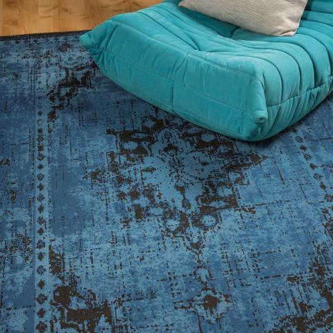 Revive Rugs RE04 in Blue
