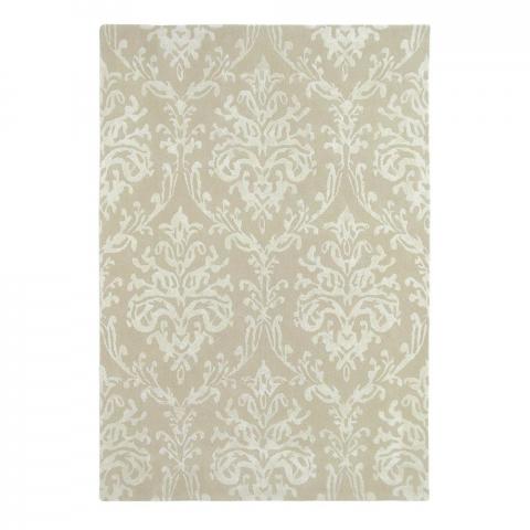 Riverside Damask Rugs 46709 in Parchment by Sanderson