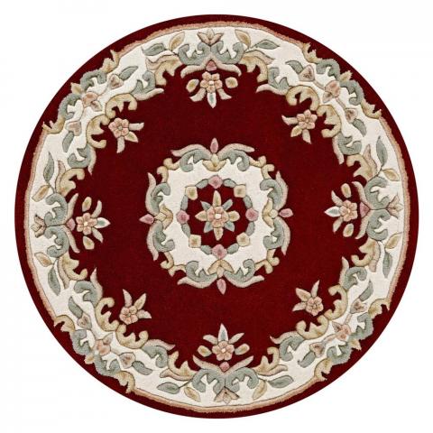 Royal Aubusson Circular rugs in Red