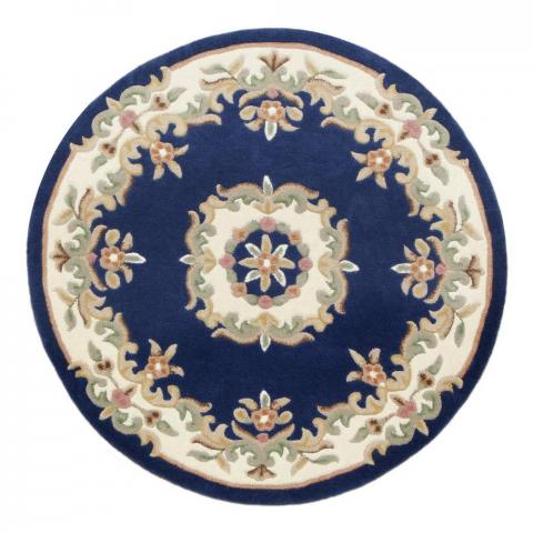 Royal Aubusson Circular rugs in Blue