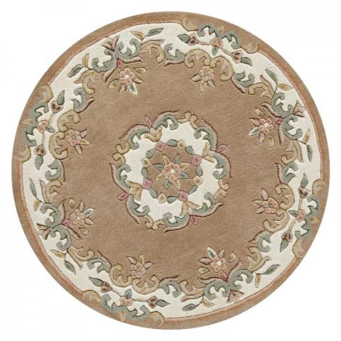 Royal Aubusson Circular rugs in Beige