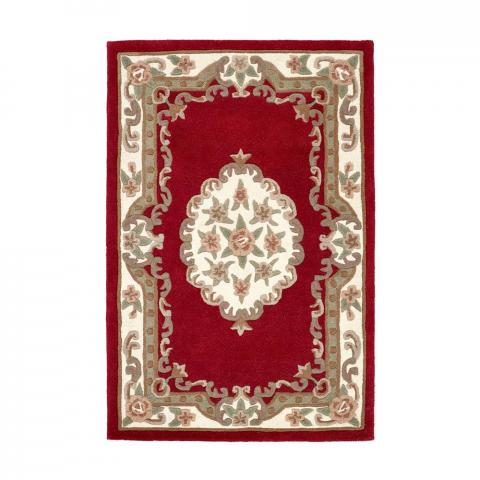 Shensi Traditional Wool Rugs in Wine