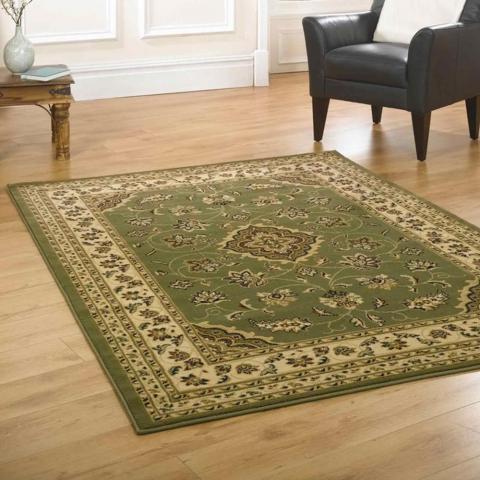 Sherborne Traditional Rugs in Green