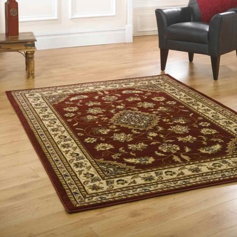 Sherborne Traditional Rugs in Red