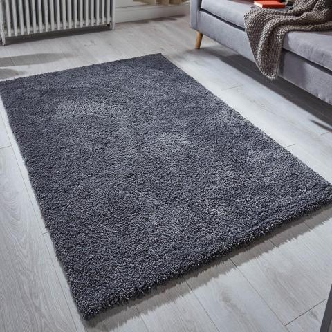 Softness Shaggy Rugs in Charcoal