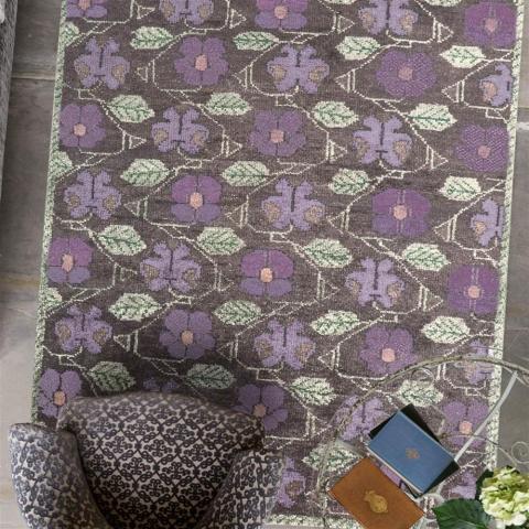 Tapestry Flower Amethyst Rugs by The Royal Collection