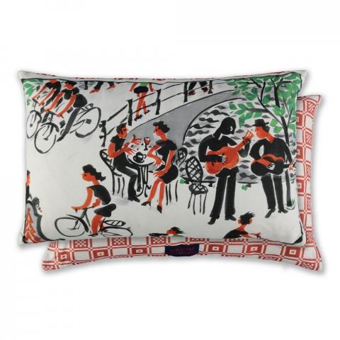 The Bicycle Cushion by William Yeoward in Rouge